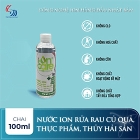 Nước ION rửa rau củ quả, thực phẩm, thuỷ hải sản I-ONCARE