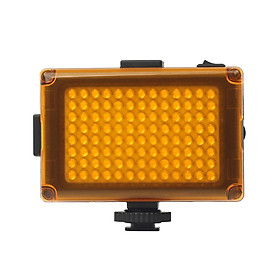 Đèn video LED mini trên máy ảnh Hai màu 3200K / 5600K 0-100% Có thể điều chỉnh độ sáng vô cấp 1800LM Ra97 + 104 Hạt đèn Giày lạnh