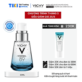 Dưỡng chất giàu khoáng chất giúp da sáng mịn và căng mượt Vichy Mineral 89 30ml