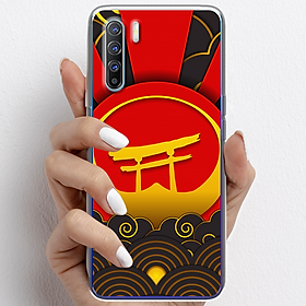 Ốp lưng cho Oppo Reno3, Reno3 Pro nhựa TPU mẫu Cổng mặt trời