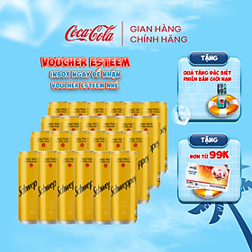 [TẶNG VOUCHER ESTEEM] Lốc 24 lon Nước Giải Khát Có Gas Schweppes Tonic Water Chứa Quinine 320ml/Lon Sale 15.5 Coca-Cola Official Store