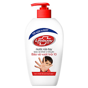 Nước Rửa Tay Lifebuoy Bạc Bảo Vệ Chai 450g