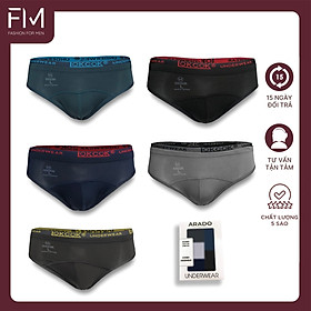 Combo 5 quần lót nam, chất cotton mềm mịn, thiết kế lưới nhật thoáng khí - FORMEN SHOP - FMQS019