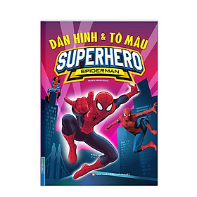 Dán Hình Và Tô Màu Superhero Spiderman - Minh Thắng