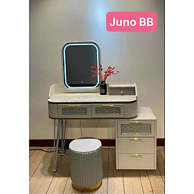Bàn trang điểm BB Juno Sofa bọc da mặt kính gương led cảm ứng 