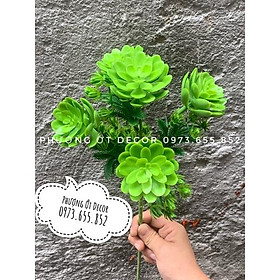 Mua Cụm hoa sen đá giả  sen đá nhựa cắm điểm decor siêu đẹp