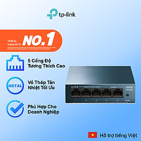 Hình ảnh Bộ Chia Tín Hiệu TP-Link LS105G Switch Để Bàn 5 Cổng 10/100/1000Mbps - Hàng Chính Hãng