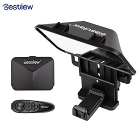 Bestview T3 Upgraded Smartphone/Tablet/DSLR Camera Teleprompter Prompter with Remote Control Lens Adapter Ring Supports