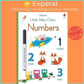 Sách - Little Wipe-Clean Numbers by Felicity Brooks (UK edition, paperback)
