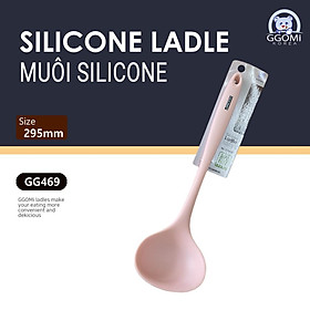 [HÀNG CHÍNH HÃNG]Muôi/Muỗng/Vá múc canh bằng silicone chịu nhiệt an toàn, màu sắc sặc sỡ dài 29cm GGOMi Hàn Quốc GG469