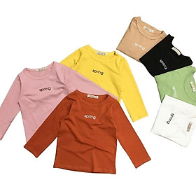 Áo thun dài tay cho bé MQkids chất cotton 100% phong cách Hàn Quốc