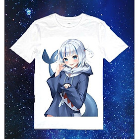 Áo thun in hình Gawr Gura-Hololive Vtuber áo thun nhiều mẫu cổ tròn giá rẻ