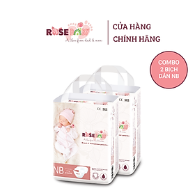 COMBO 2 BỊCH TÃ DÁN ROSEBABY SIZE NEWBORN60