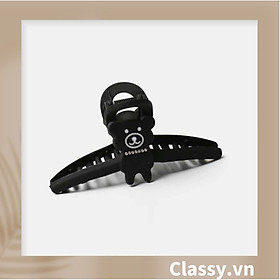 BST Kẹp Classy tóc càng cua và dây cột tóc đen trắng họa tiết chú gấu mèo siêu dễ thương hot trend [PK719