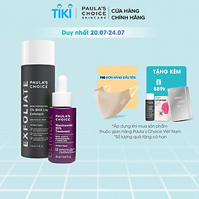 Bộ đôi se khít lỗ chân lông Paula's Choice Clinical Niacinamide 20% , Skin Perfecting 2% BHA Liquid Mã 8030.2010