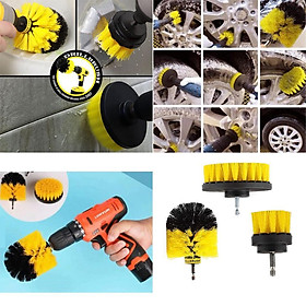 3pcs Wall Tile Grout Power Scrubber Cleaning Drill Brush 2/3.5/4inch Set
