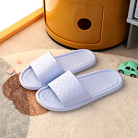 Dép đi trong nhà, dép văn phòng siêu nhẹ, chống trơn trượt, họa tiết thanh lịch - Hàng nhập khẩu - Dép GC - Xanh da trời - 40-41 GC