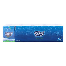 Lốc 10 Gói Khăn Giấy Lụa Pulppy Compact (10g)