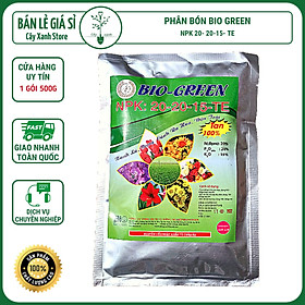 Mua Phân Bón NPK 20 20 15 + TE BIO GREEN 500GrTan Trong Nước 100% Chuyên Cho Hoa  Cây Cảnh Giúp Cây Ra Hoa  Hoa Đẹp  Lâu Tàn
