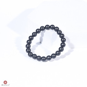 Vòng tay Phong Thủy Obsidian Nhám tự nhiên 100% - đem lại bình an, may mắn - Hợp mệnh Thủy, Mộc - Nhiều kích thước lựa chọn | VietGemstones