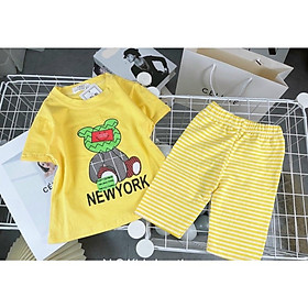 Đồ bộ ngắn tay mùa hè cho bé gái từ 10-25kg chất cotton 4 chiều mềm mịn mát