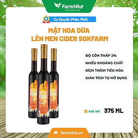 Mật Hoa Dừa Lên Men Cider - Hàng chính hãng - Độ cồn thấp 2%