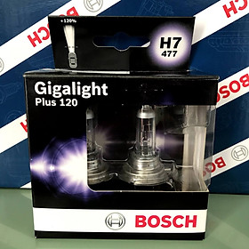 Bóng Đèn Tăng Sáng Bosch H7 12V 55W Gigalight Plus +120% (Hộp 2 Bóng)