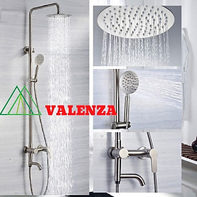 Bộ sen cây tắm đứng inox sus304 nóng lạnh Valenza SCT-01