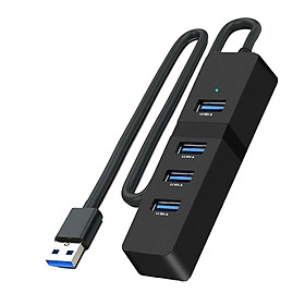 Compact 4 Ports USB 3.0 Hub Multi Splitter Portable for Desktop Computer PC