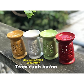 Mua Trầm cánh bướm trầm đốt nến xông tinh dầu gốm sứ Bát Tràng cao cấp