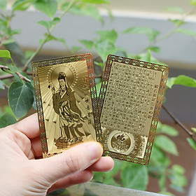 Mua Kinh chú phật Quan Thế Âm Bồ Tát - Thẻ vàng kinh chú phật