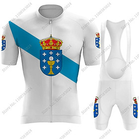 Trắng Galicia Espana Đội 2023 Bộ Quần Áo Đạp Xe Jersey Mùa Hè Xe Đạp Quần Áo Xe Đạp Đường Bộ Áo Phù Hợp Với Yếm Quần Short MTB Maillot Culotte Color: 8 Size: XXS