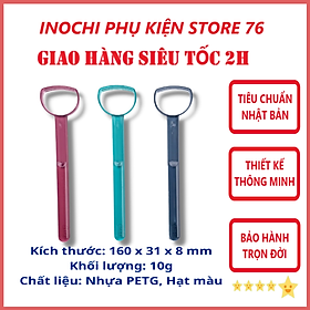 Combo 3 Dụng Cụ Cạo Lưỡi, Vệ Sinh Lưỡi Nhựa Cao Cấp Sản Xuất Theo Tiêu Chuẩn Xuất Nhật Bản , EU Đảm Bảo An Toàn Tuyệt Đối Cho Người Dùng - Chính Hãng Inochi ( Tặng kèm khăn lau pakasa)