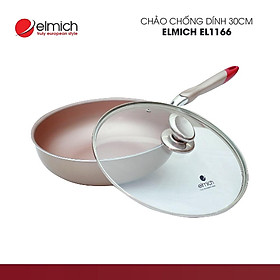 Chảo chống dính sâu lòng Elmich, đáy từ EL-1166 Helen 30cm - Hàng Chính Hãng