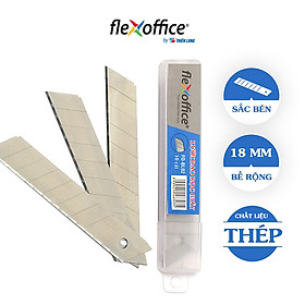 Combo 5 hộp Lưỡi dao rọc giấy Flexoffice FO-BL02