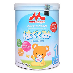 Sữa Morinaga Hagukumi số 1 850g 0 - 6 tháng