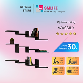 Mua Kệ trang trí gỗ thiết kế mới lạ SMLIFE Wassily