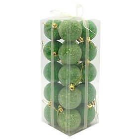 Hộp 20 Trái Châu Giáng Sinh 2 Tone 50 - Mẫu 1 - Màu Xanh Lá
