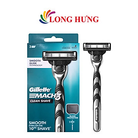 Dao cạo râu 3 lưỡi kép Gillette Mach 3 Clean Shave (1 cây) - Hàng chính hãng