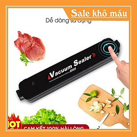 Máy Hút Chân Không Thực Phẩm Kèm Hàn Miệng Túi Vacuum Sealer ( tặng 10 túi hút )   - MTR Mart
