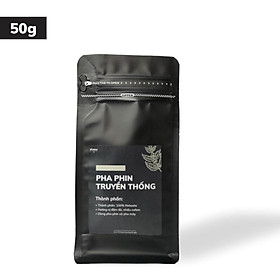 Cafe Việt PHA PHIN TRUYỀN THỐNG 125g cà phê nguyên chất hương vị đậm đà hậu ngọt không sánh gắt - Big Dream Coffee