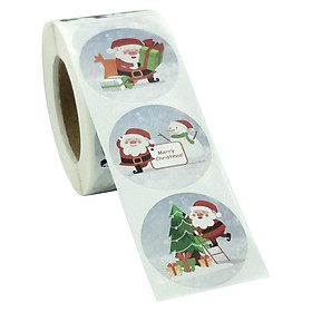 Christmas Stickers Seals Labels - (Pack of 500) 1.5