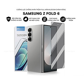 Kính cường lực cho Samsung Galaxy Z Fold 6 chống nhìn trộm full màn hình chính hãng KUZOOM - hàng chính hãng