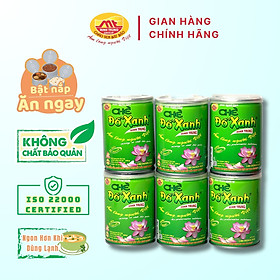 Chè Đỗ Xanh Minh Trung 240g Không Chất Bảo Quản - Combo 6 Lon Chè Đỗ Xanh 6