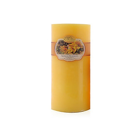 Nến thơm trụ tròn D7H15 Miss Candle MIC0277 7 x 15 cm (Vàng, hương hoa lan)