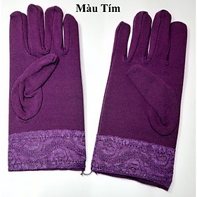 BAO TAY CHỐNG NẮNG 1 LỚP LOẠI 3 TẤC BÍT NGÓN Không in hình Có ren cổ tay Chất liệu thun lạnh mềm êm co giãn
