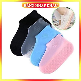 Ủng Nilon Đi Mưa, Bọc Giày chống nước, chống trơn trượt Silicon