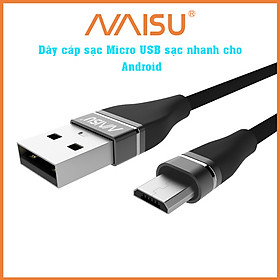 Cáp dữ liệu sạc nhanh 3A, NaiSu, với tùy chọn cổng Type-C và Micro, chiều dài 1M, 4 màu để lựa chọn, NS-3A ID – 1815 - Hàng nhập khẩu