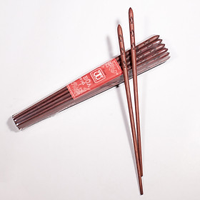 Mua Bộ 10 đôi đũa ăn cao cấp đũa đẹp đũa sạch - Gỗ Cẩm khắc hình con cá