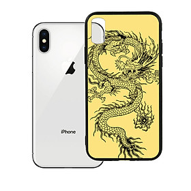 Ốp lưng viền TPU cao cấp dành cho iPhone X - Dragon 02